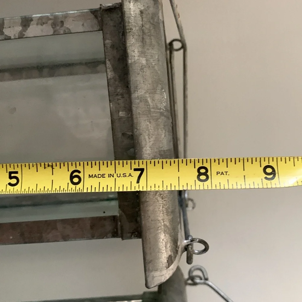 Pottery Barn Galvanized Square‎ Lantern Set of 3
